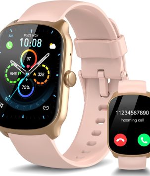 Smart Watch for Men Women, Alexa Built-in Fitness Tracker with Call Function